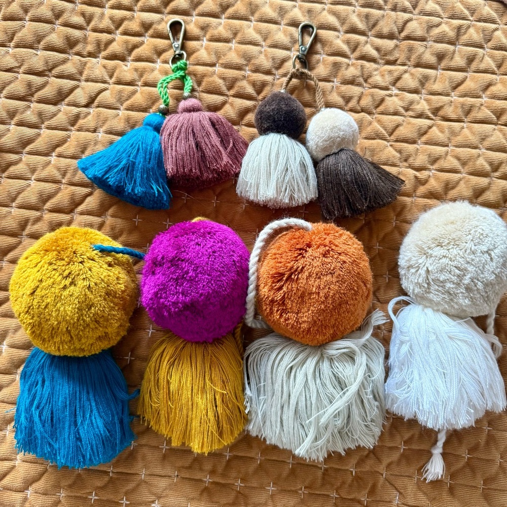 Colorful Pom Poms.